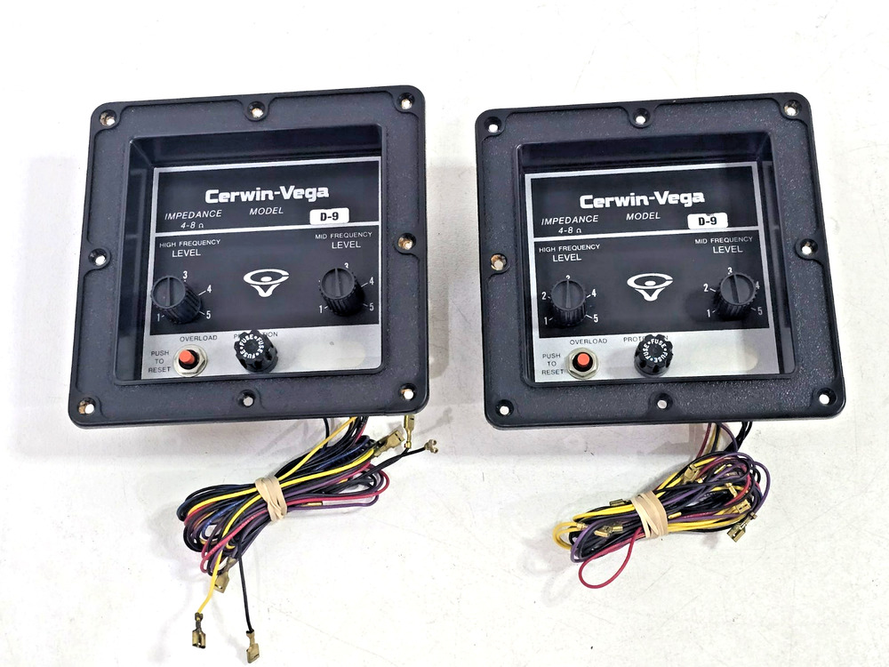 Vintage D9 Cerwin Vega Crossover Panel Set (2)